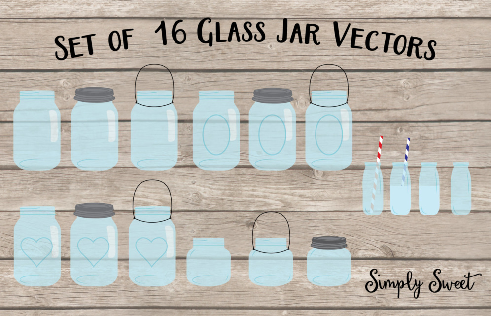 glass jar clip art